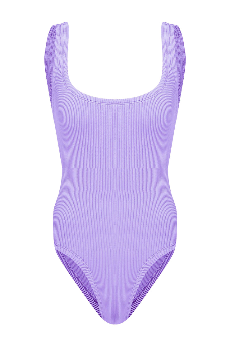 Mitzi Crinkle Swimsuit Lavender - Sandshaped