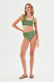 Peri Glitter Bikini Briefs Green - Sandshaped