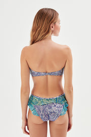 Serena Ruffled Bikini Briefs Paisley - Sandshaped