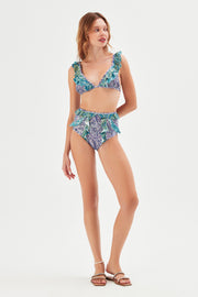 Azra Triangle Bikini Top Paisley - Sandshaped