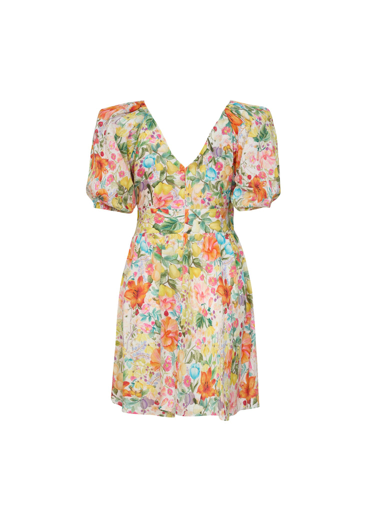 ines mini dress Baby Blue Square Neck Mini Dress M / Sky Blue