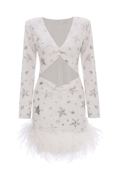Myriam Mini Sequin Dress White | SANDSHAPED Sandshaped Myriam Mini Sequin Dress White | SANDSHAPED Sandshaped
