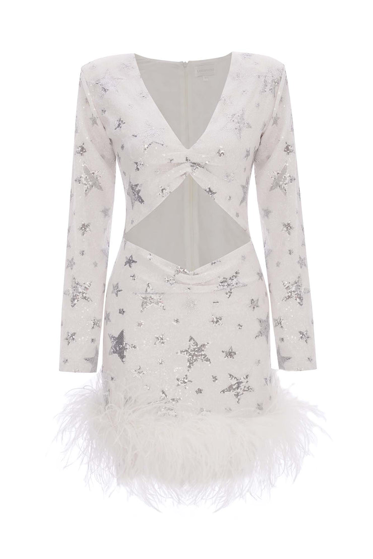Myriam Mini Sequin Dress White | SANDSHAPED Sandshaped Myriam Mini Sequin Dress White | SANDSHAPED Sandshaped