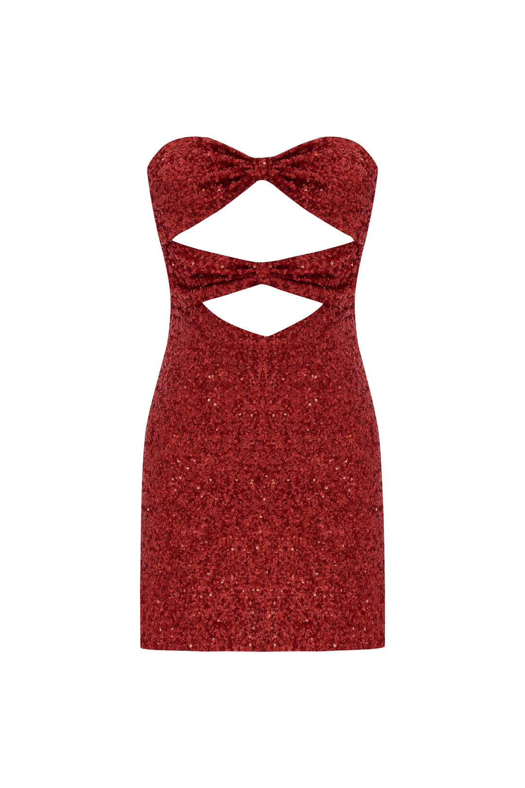 Nerissa Sequin Mini Dress Red