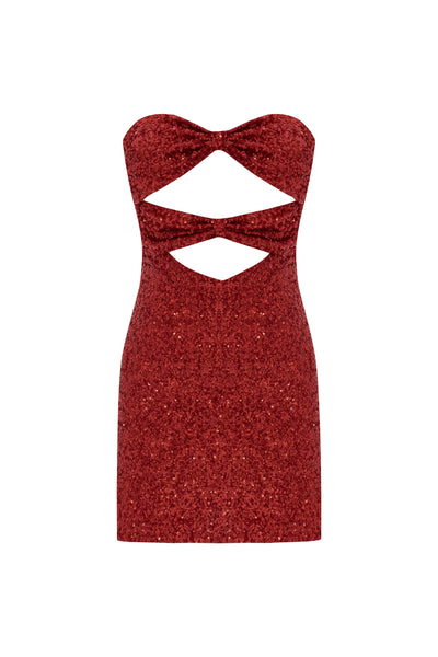 Nerissa Sequin Mini Dress Red | SANDSHAPED Sandshaped Nerissa Sequin Mini Dress Red | SANDSHAPED Sandshaped