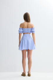 Houri Crop Top Blue