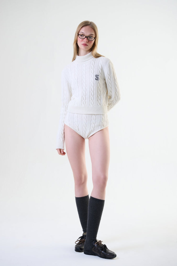 Blanc Cashmere Shorts Cream
