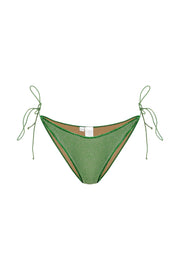 Tina Glitter Bikini Briefs Green  - Sandshaped