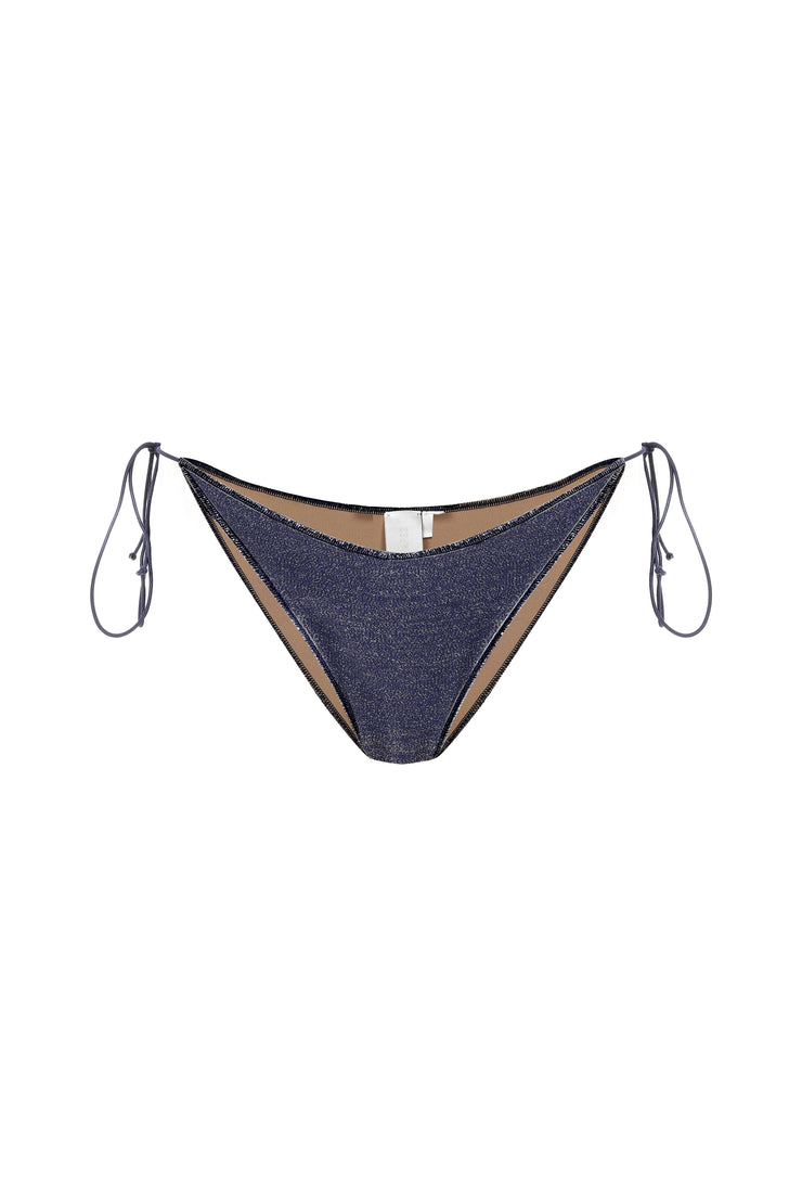 Tina Glitter Bikini Briefs Navy  - Sandshaped