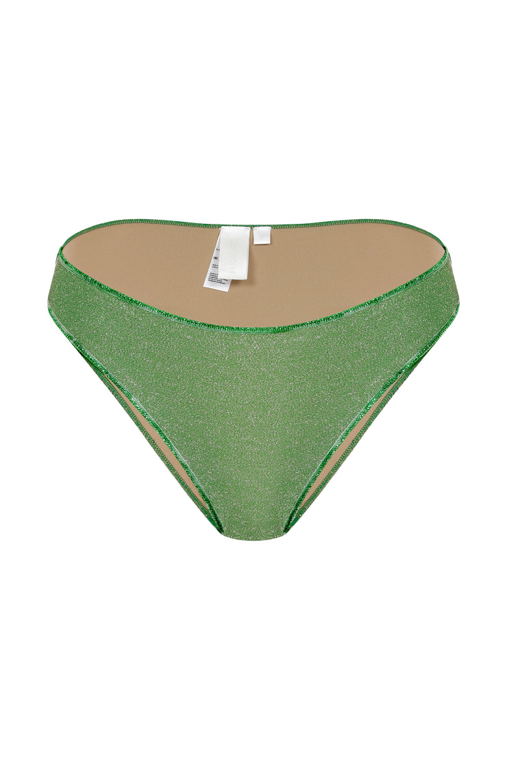 Sailor Glitter Bikini Briefs Green  - Sandshaped