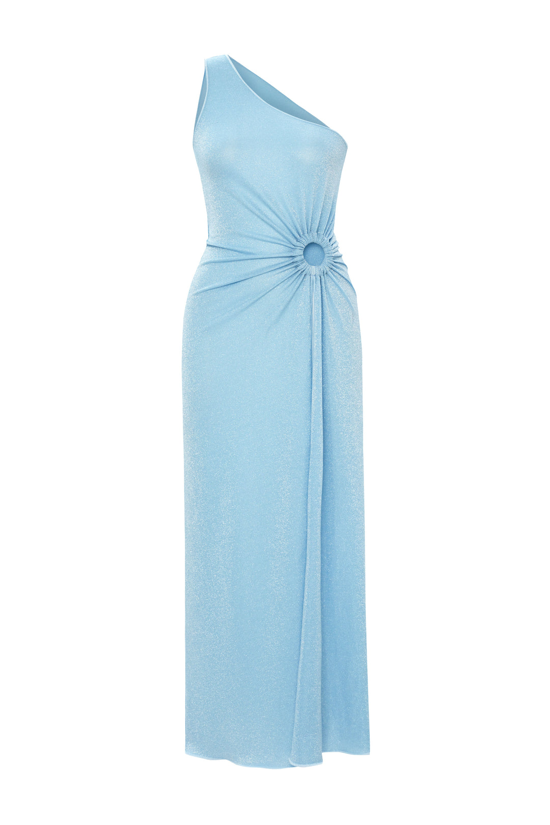 Petra one-shoulder maxi Dress — Blue | Luxury Dress for Women