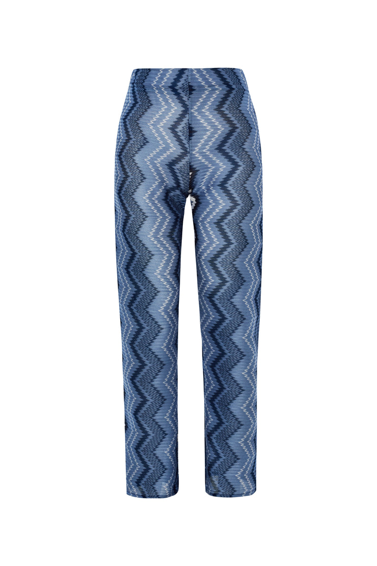 Beach Trousers In Blue Jasper