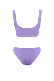 Lorelei Crinkle Bikini Set Purple