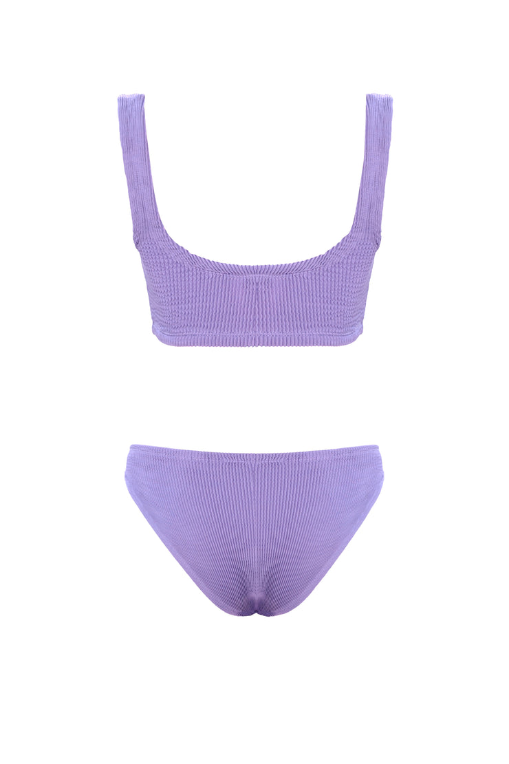 Lorelei Crinkle Bikini Set Lavender