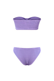 Coquette Crinkle Bikini Set Lavender