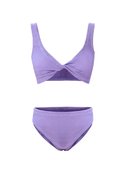 Lorelei Crinkle Bikini Set Lavender