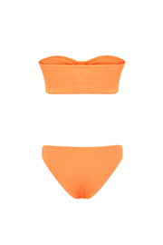 Coquette Crinkle Bikini Set Orange