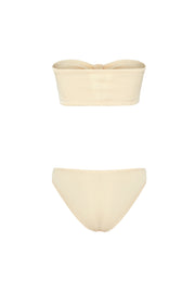 Coquette Crinkle Bikini Set Cream