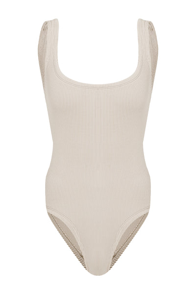 Mitzi Crinkle Swimsuit Cream - Sandshaped