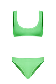 Sofi Crinkle Bikini Set Lime - Sandshaped