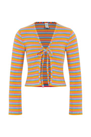 Carla Striped Terry Cardigan - Sandshaped