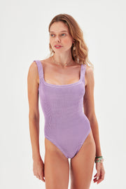 Mitzi Crinkle Swimsuit Lavender - Sandshaped
