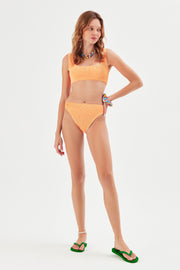 Sofi Crinkle Bikini Set Orange - Sandshaped