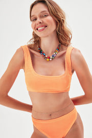 Sofi Crinkle Bikini Set Orange - Sandshaped