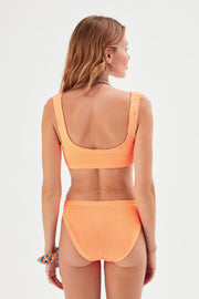 Sofi Crinkle Bikini Set Orange - Sandshaped