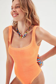 Mitzi Crinkle Swimsuit Orange - Sandshaped