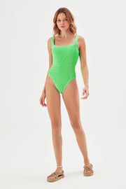Mitzi Crinkle Swimsuit Lime - Sandshaped