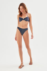 Scarlet Glitter Bikini Top Navy - Sandshaped