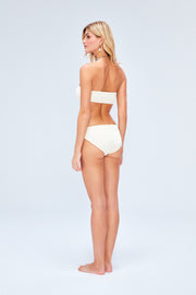 Ariel Crinkle Bikini Set Cream