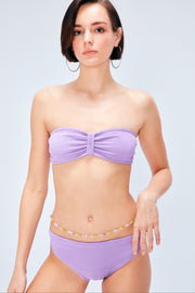 Coquette Crinkle Bikini Set Lavender