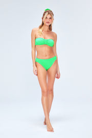 Coquette Crinkle Bikini Set Lime