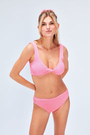 Lorelei Crinkle Bikini Set Pink Cosmos