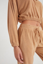 Miki Terry Sweatshirt Mocha - Sandshaped