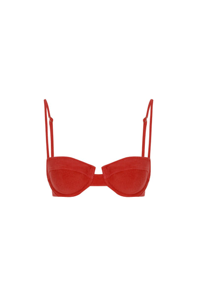 Scarlet Terry Bikini Top - Sandshaped Swimwear