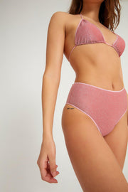 Avila Glitter Bikini Top Pink