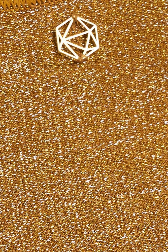 Peri Glitter Bikini Briefs Gold