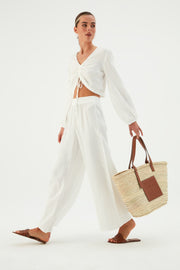 Smyrna Cotton Gauze Top Coral - Sandshaped
