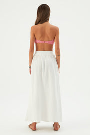 Maris Cotton Gauze Skirt White - Sandshaped