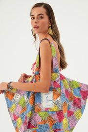 Gargantuan Reversible Beach Bag Multi - Sandshaped