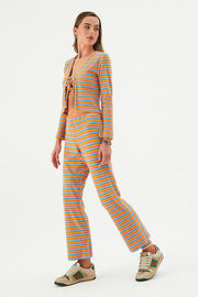 Roda Striped Terry Trousers - Sandshaped