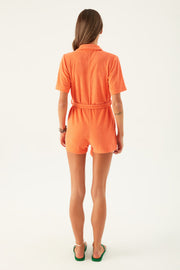 Agatha Terry Romper Mango - Sandshaped