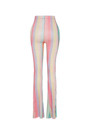 Swish Elastic Glitter Trousers With Rainbow Panels Multi