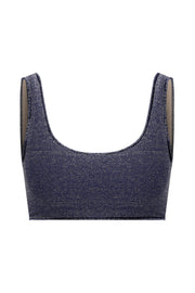 Aria Glitter Bikini Top Navy  - Sandshaped