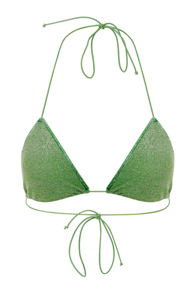 Avila Glitter Bikini Top Green  - Sandshaped