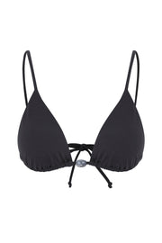 Nikkia Bikini Top Jet Black - Sandshaped