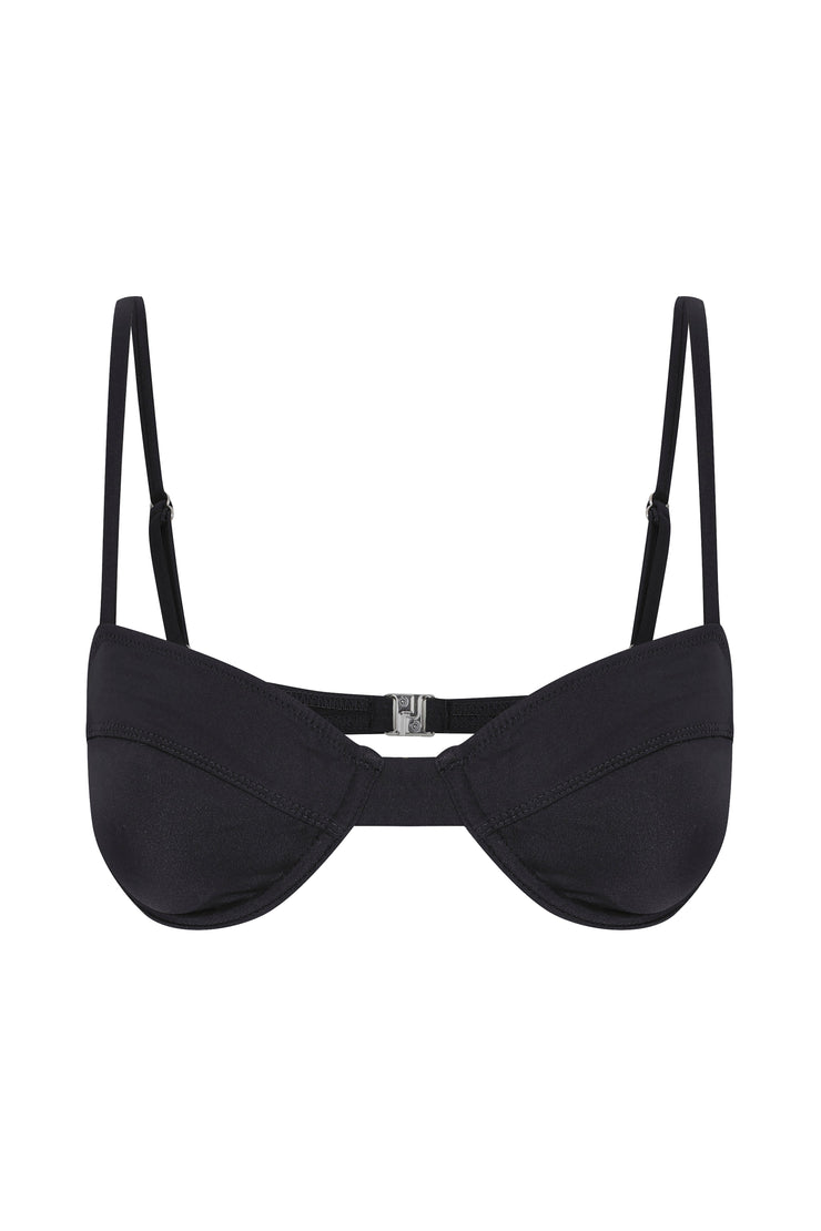 Scarlet Bikini Top Jet Black - Sandshaped